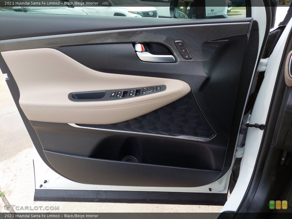Black/Beige Interior Door Panel for the 2021 Hyundai Santa Fe Limited #142144564