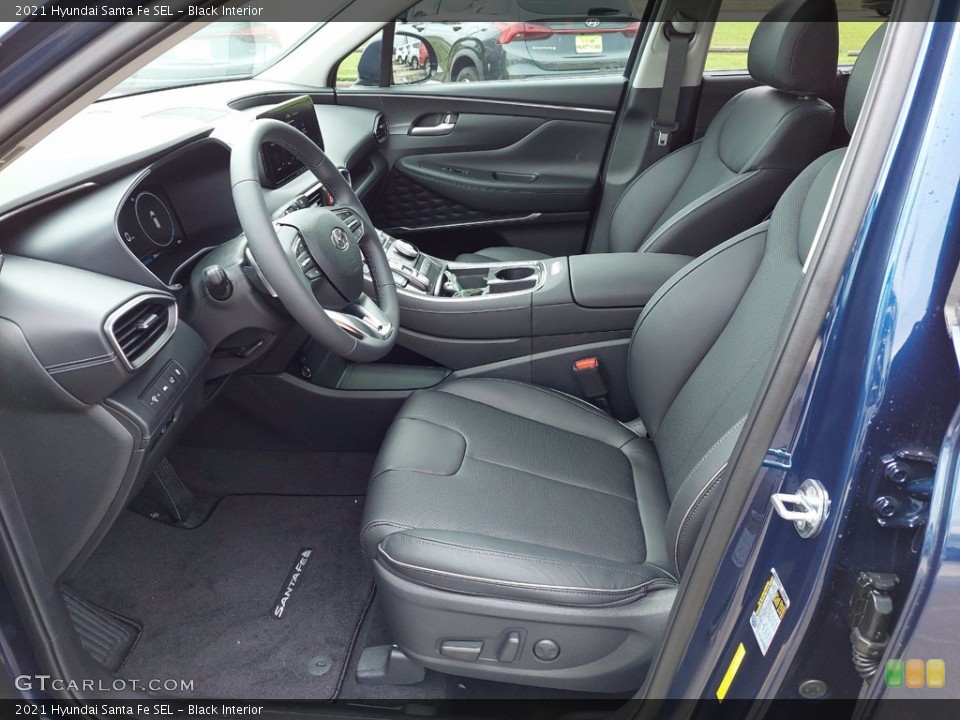 Black Interior Photo for the 2021 Hyundai Santa Fe SEL #142144792