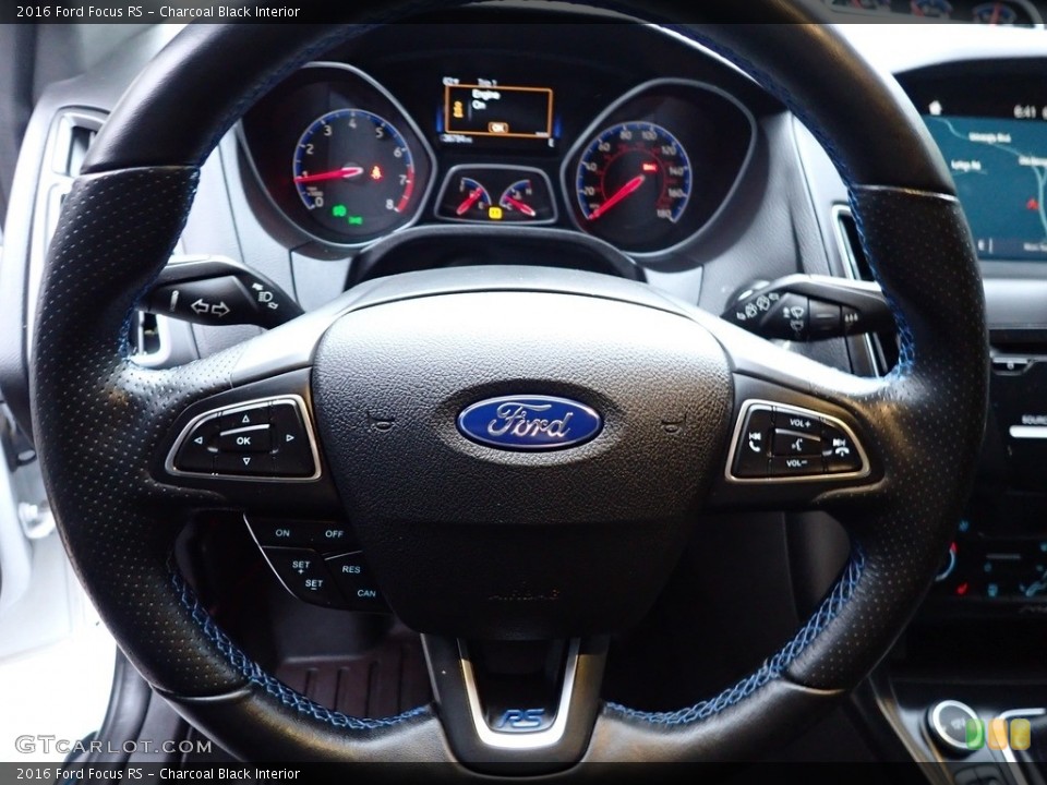 Charcoal Black Interior Steering Wheel for the 2016 Ford Focus RS #142146454