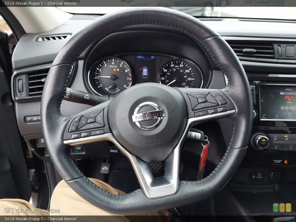 Charcoal Interior Steering Wheel for the 2019 Nissan Rogue S #142147976