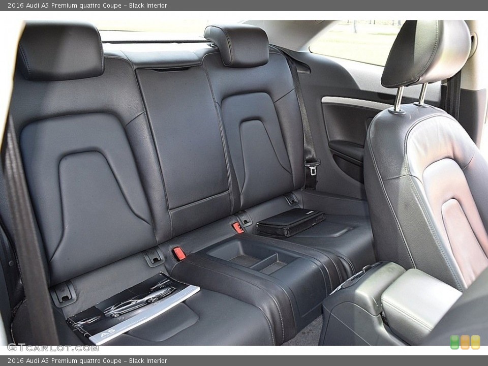 Black Interior Rear Seat for the 2016 Audi A5 Premium quattro Coupe #142148471