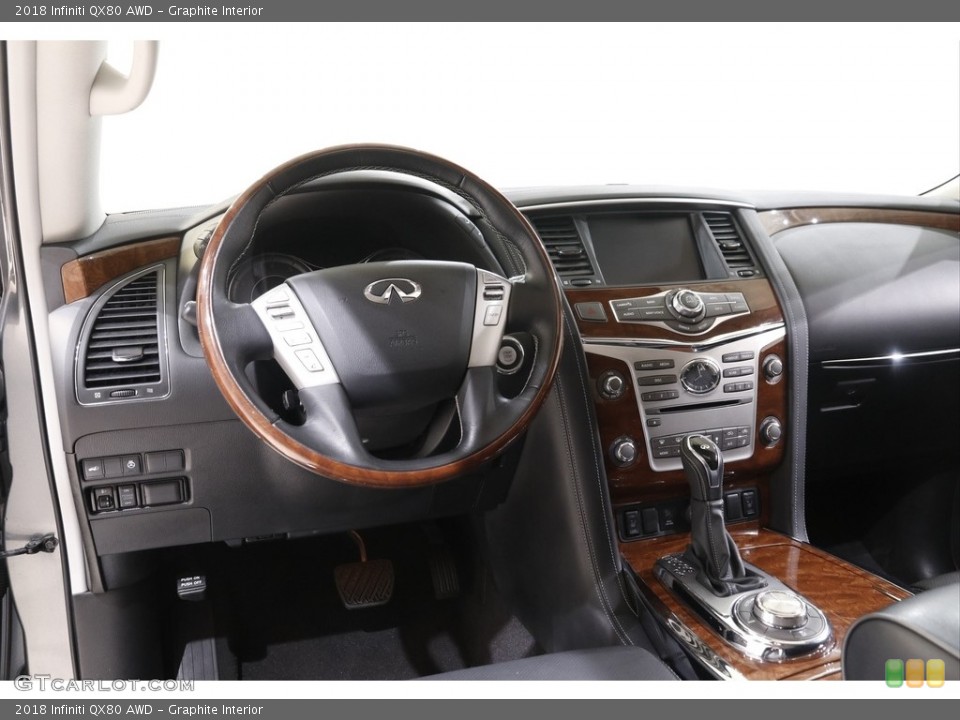 Graphite Interior Dashboard for the 2018 Infiniti QX80 AWD #142150250