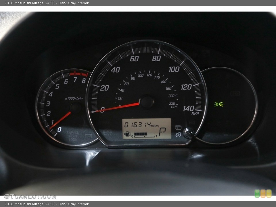 Dark Gray Interior Gauges for the 2018 Mitsubishi Mirage G4 SE #142150397
