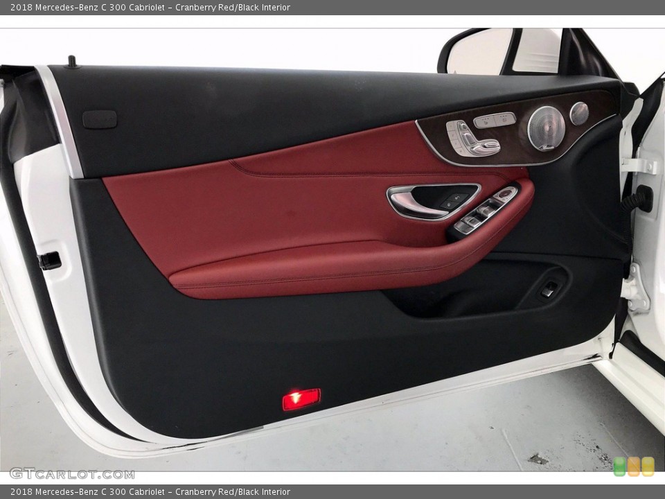 Cranberry Red/Black Interior Door Panel for the 2018 Mercedes-Benz C 300 Cabriolet #142151399