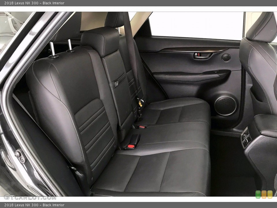 Black Interior Rear Seat for the 2018 Lexus NX 300 #142151888