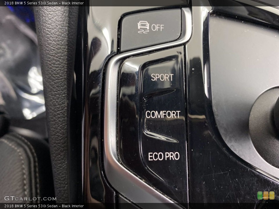 Black Interior Controls for the 2018 BMW 5 Series 530i Sedan #142154447