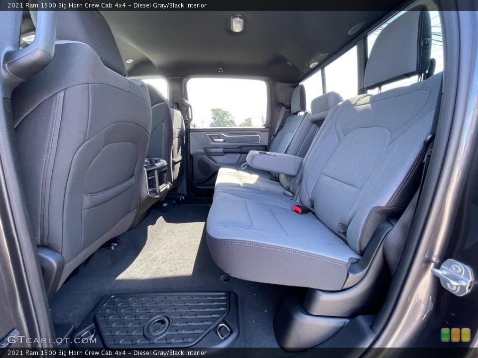 Diesel Gray/Black Interior Rear Seat for the 2021 Ram 1500 Big Horn Crew Cab 4x4 #142155686