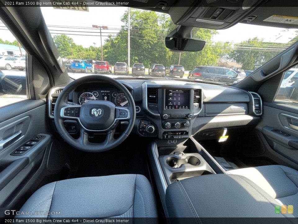 Diesel Gray/Black Interior Photo for the 2021 Ram 1500 Big Horn Crew Cab 4x4 #142155707