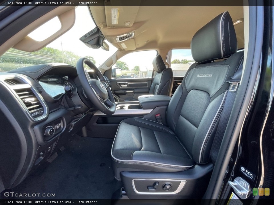 Black Interior Photo for the 2021 Ram 1500 Laramie Crew Cab 4x4 #142156625