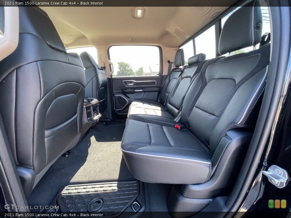Black Interior Rear Seat for the 2021 Ram 1500 Laramie Crew Cab 4x4 #142156649