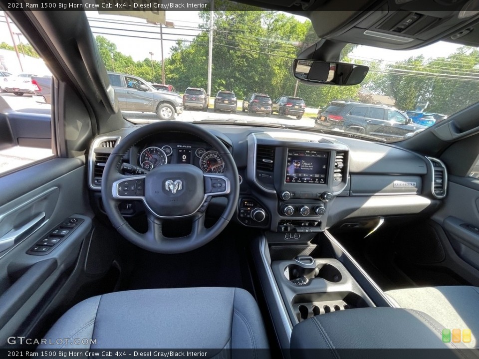 Diesel Gray/Black Interior Photo for the 2021 Ram 1500 Big Horn Crew Cab 4x4 #142157112
