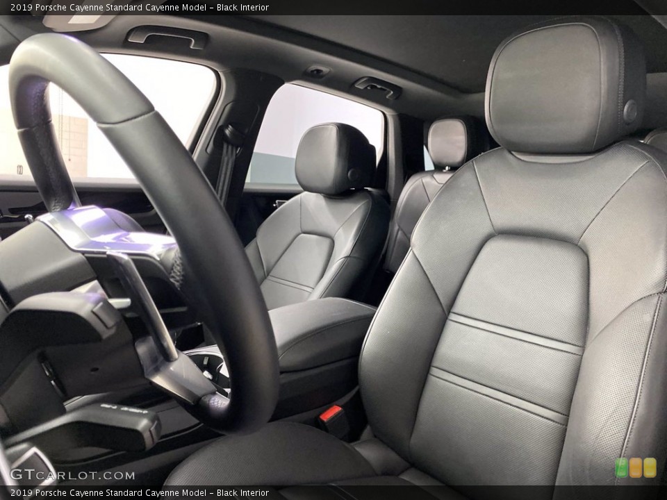 Black Interior Front Seat for the 2019 Porsche Cayenne  #142158731