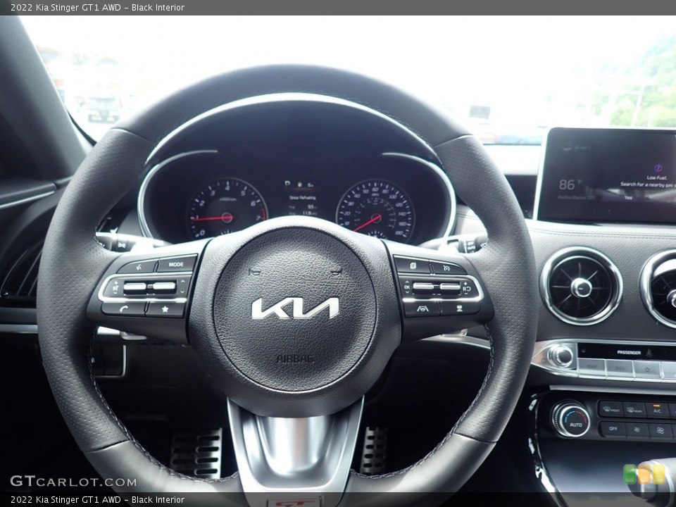 Black Interior Steering Wheel for the 2022 Kia Stinger GT1 AWD #142163325