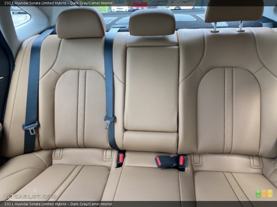 Dark Gray/Camel Interior Rear Seat for the 2021 Hyundai Sonata Limited Hybrid #142164590