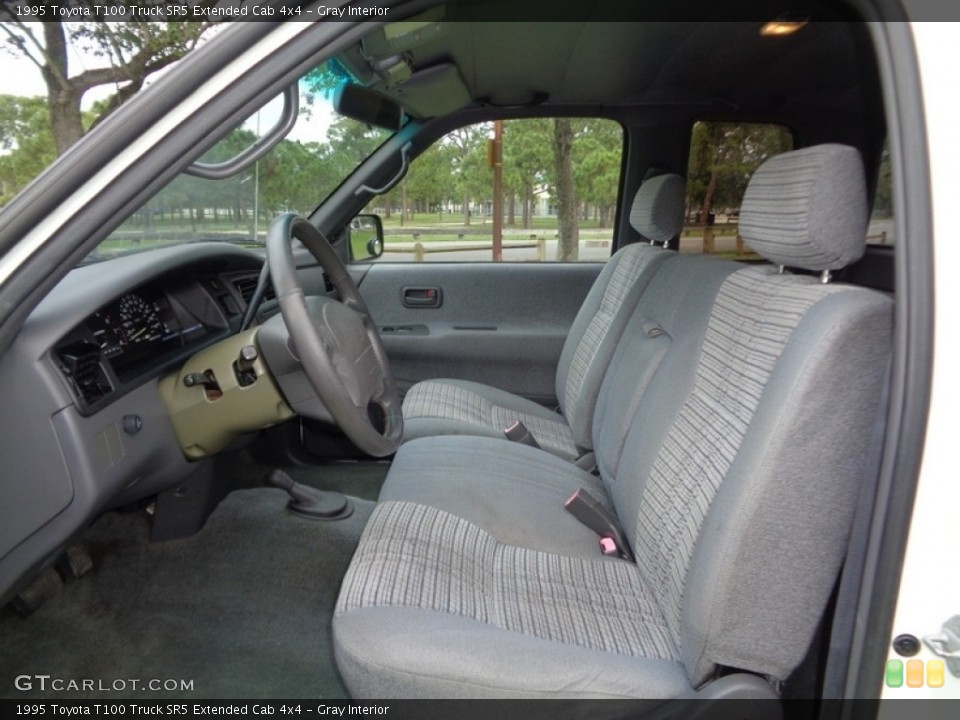 Gray Interior Front Seat for the 1995 Toyota T100 Truck SR5 Extended Cab 4x4 #142168068