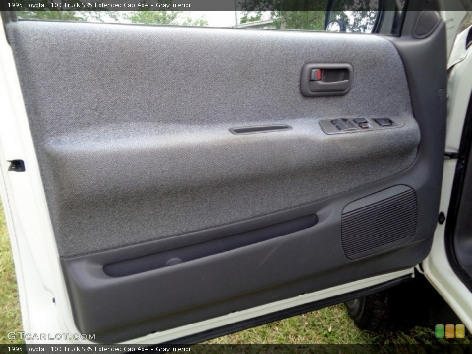 Gray Interior Door Panel for the 1995 Toyota T100 Truck SR5 Extended Cab 4x4 #142168275