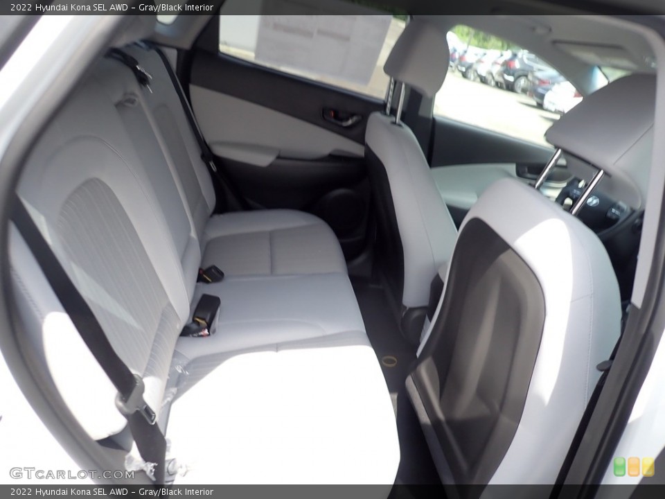 Gray/Black Interior Rear Seat for the 2022 Hyundai Kona SEL AWD #142170876