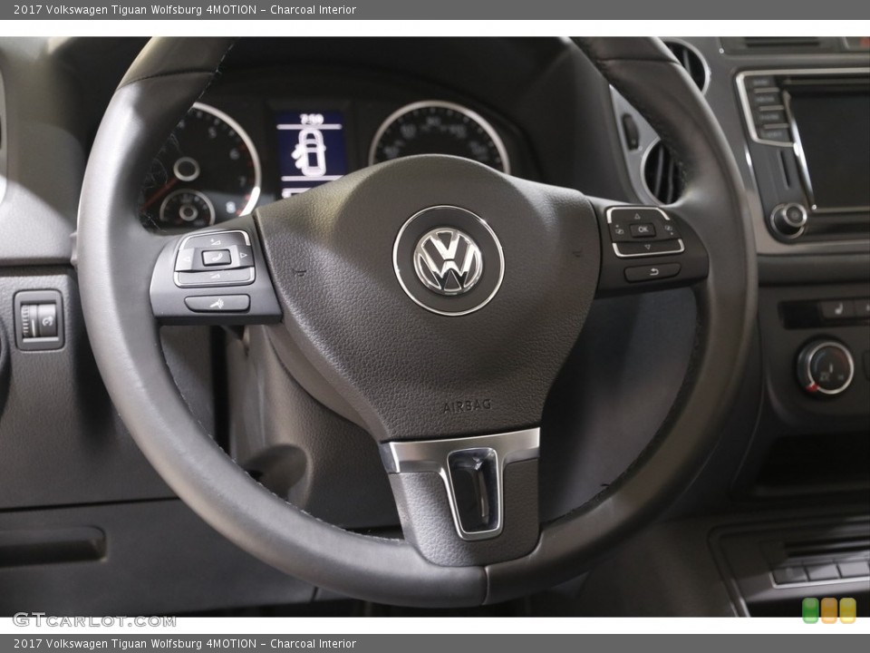 Charcoal Interior Steering Wheel for the 2017 Volkswagen Tiguan Wolfsburg 4MOTION #142172766