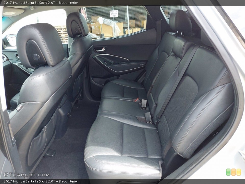Black Interior Rear Seat for the 2017 Hyundai Santa Fe Sport 2.0T #142174216