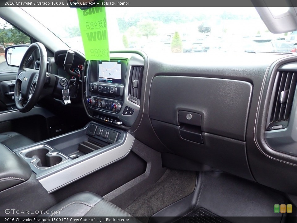 Jet Black Interior Dashboard for the 2016 Chevrolet Silverado 1500 LTZ Crew Cab 4x4 #142174368