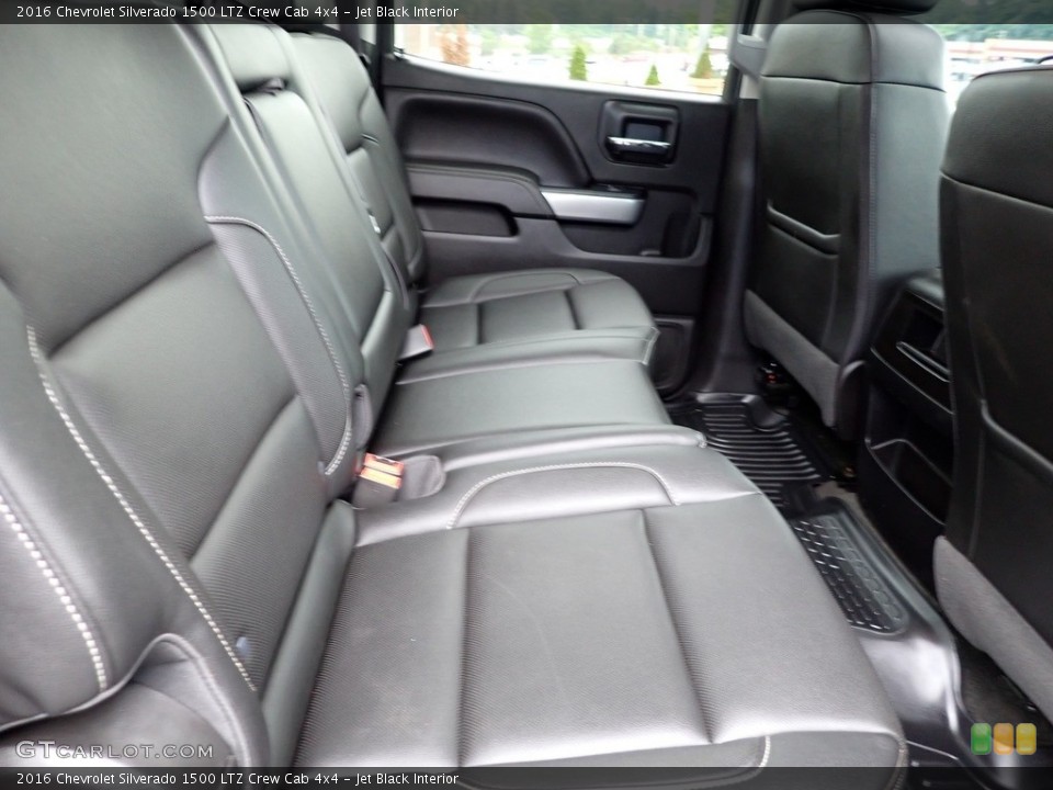 Jet Black Interior Rear Seat for the 2016 Chevrolet Silverado 1500 LTZ Crew Cab 4x4 #142174395