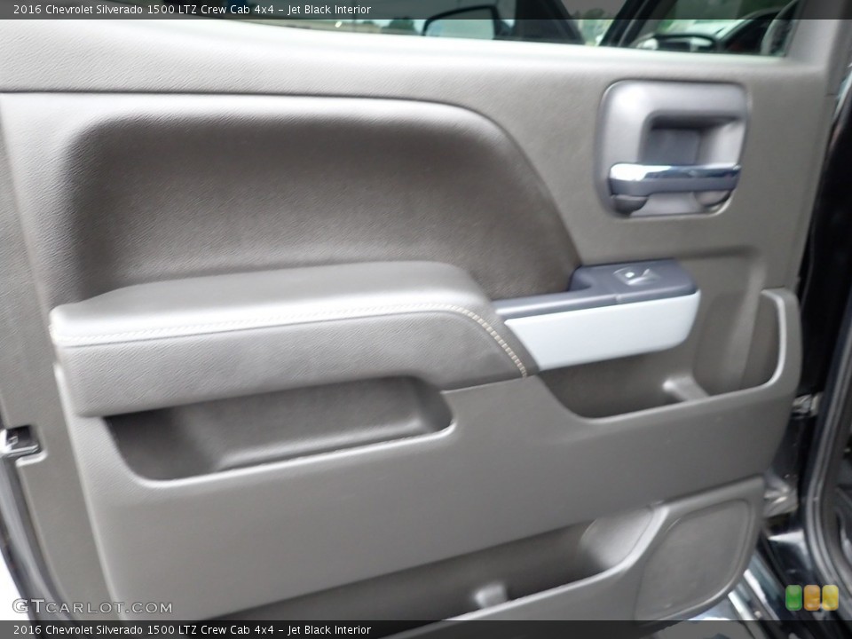 Jet Black Interior Door Panel for the 2016 Chevrolet Silverado 1500 LTZ Crew Cab 4x4 #142174431