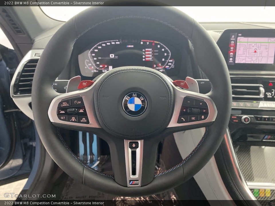 Silverstone Interior Steering Wheel for the 2022 BMW M8 Competition Convertible #142176540