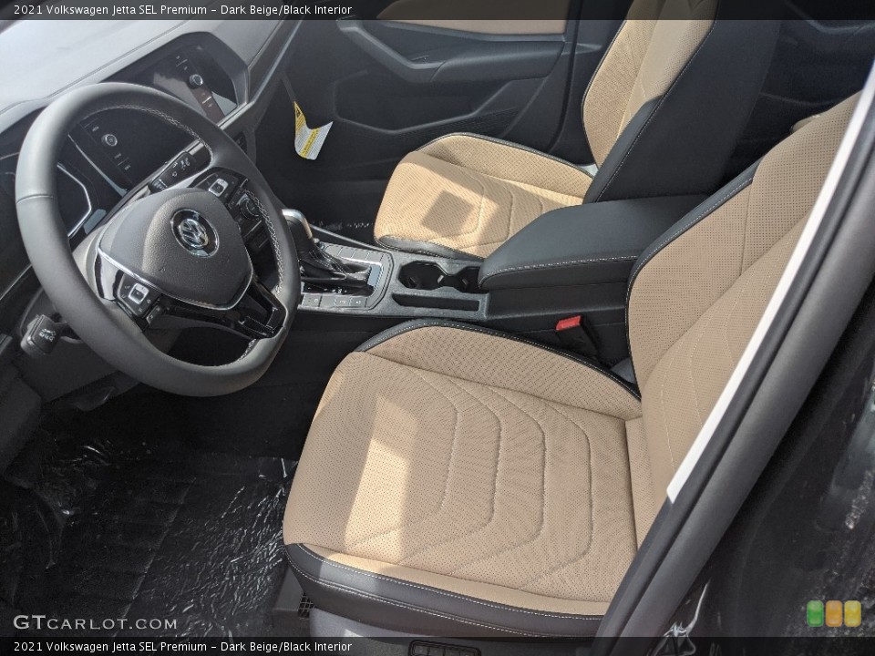 Dark Beige/Black 2021 Volkswagen Jetta Interiors