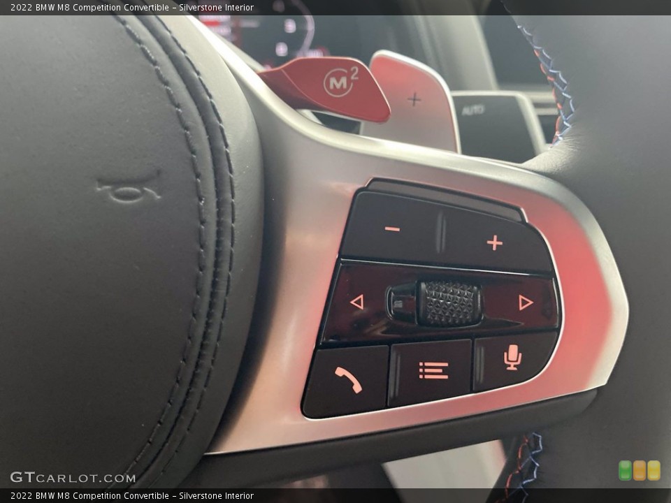 Silverstone Interior Steering Wheel for the 2022 BMW M8 Competition Convertible #142176588