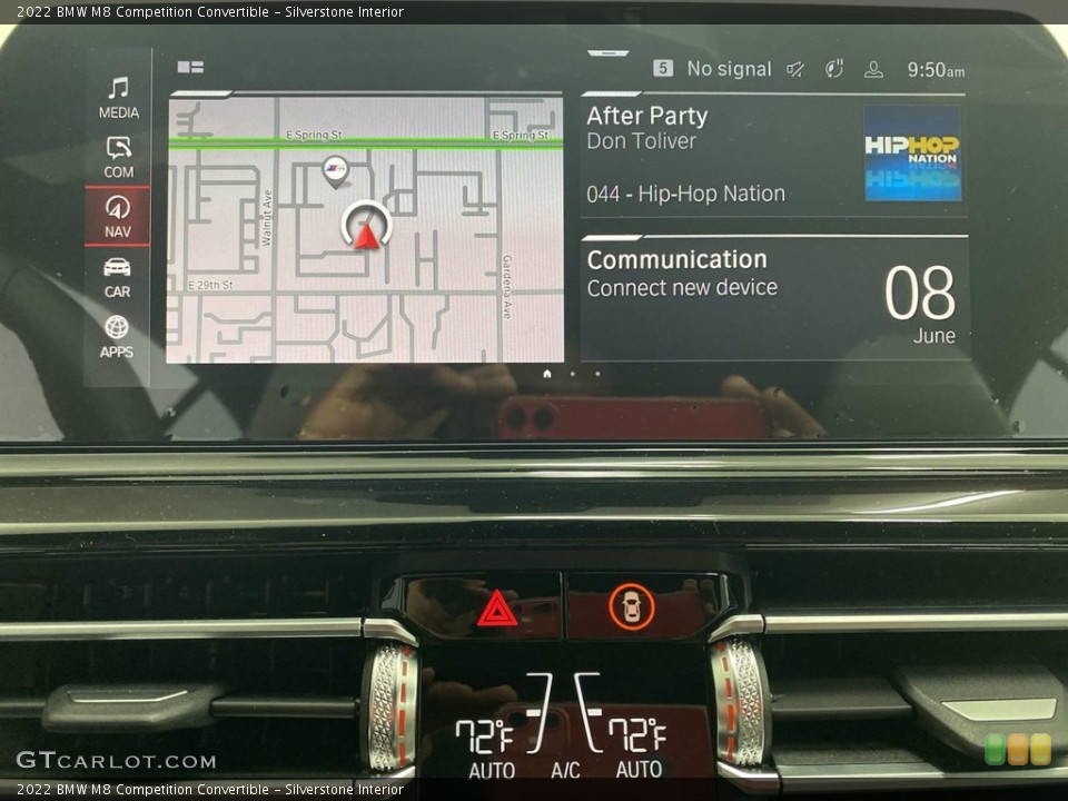Silverstone Interior Navigation for the 2022 BMW M8 Competition Convertible #142176639