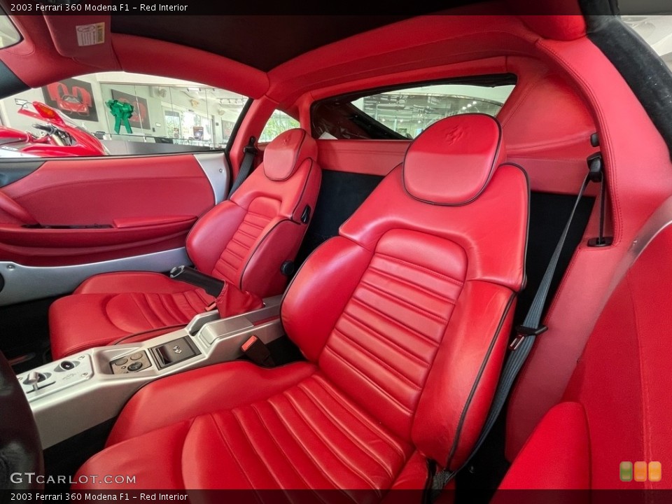Red Interior Front Seat for the 2003 Ferrari 360 Modena F1 #142176873