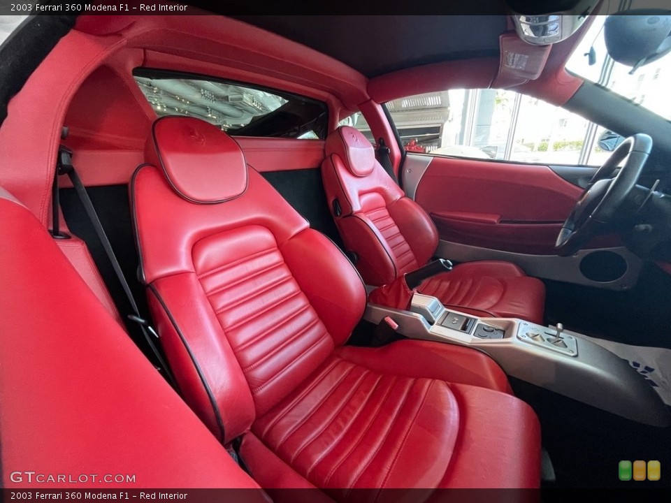 Red Interior Photo for the 2003 Ferrari 360 Modena F1 #142176891
