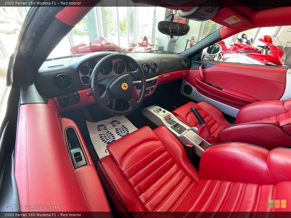 Red Interior Photo for the 2003 Ferrari 360 Modena F1 #142176924