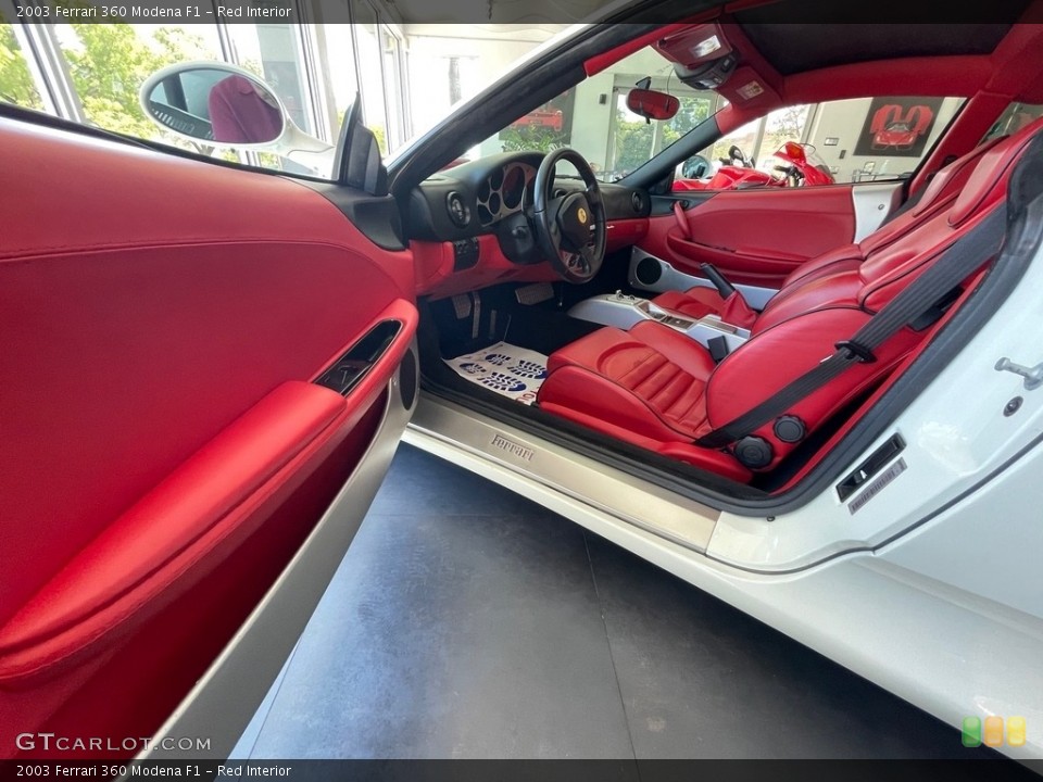 Red 2003 Ferrari 360 Interiors