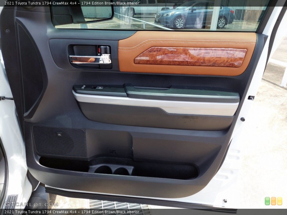 1794 Edition Brown/Black Interior Door Panel for the 2021 Toyota Tundra 1794 CrewMax 4x4 #142177635