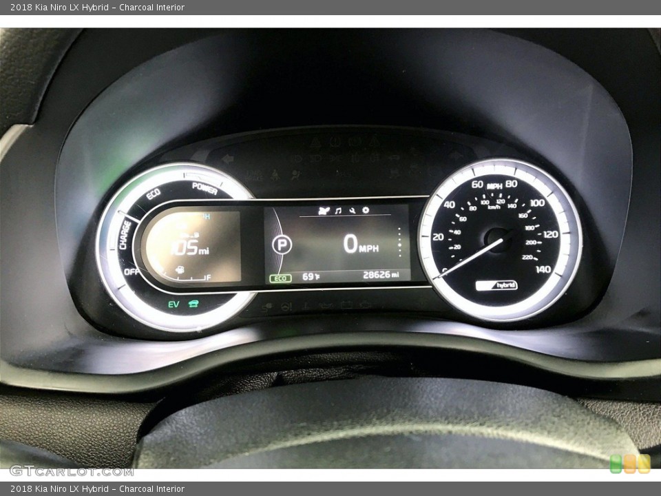 Charcoal Interior Gauges for the 2018 Kia Niro LX Hybrid #142178571