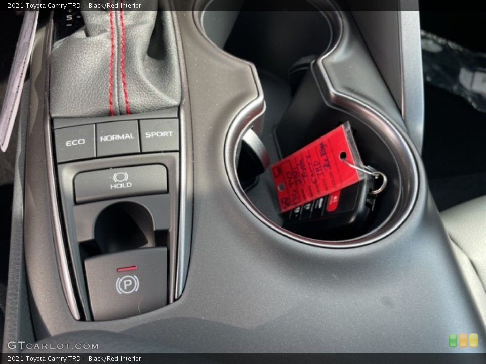 Black/Red Interior Controls for the 2021 Toyota Camry TRD #142178763