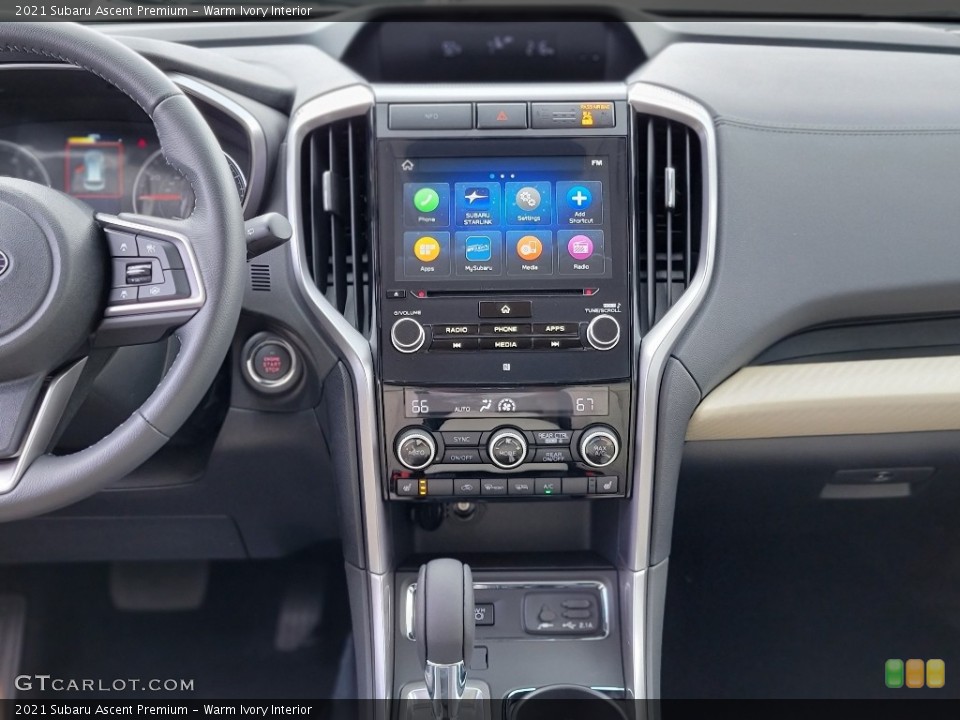 Warm Ivory Interior Controls for the 2021 Subaru Ascent Premium #142180653