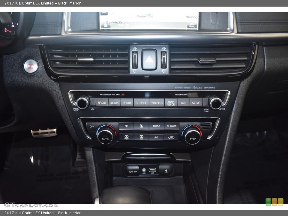 Black Interior Controls for the 2017 Kia Optima SX Limited #142180860
