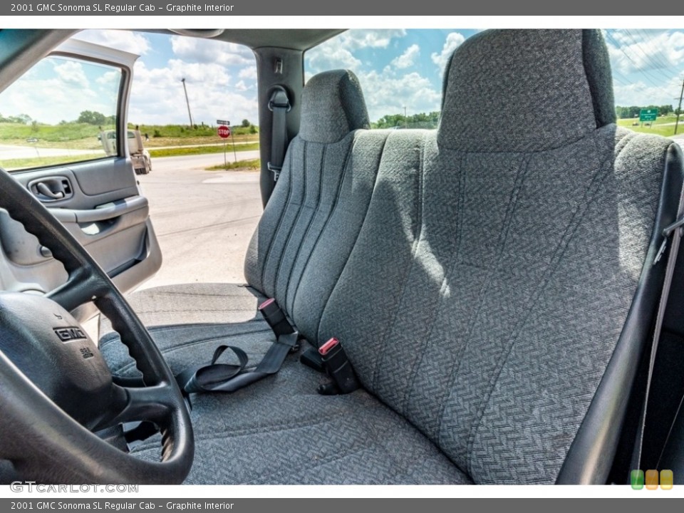 Graphite Interior Front Seat for the 2001 GMC Sonoma SL Regular Cab #142181360