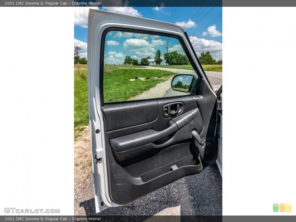 Graphite Interior Door Panel for the 2001 GMC Sonoma SL Regular Cab #142181442