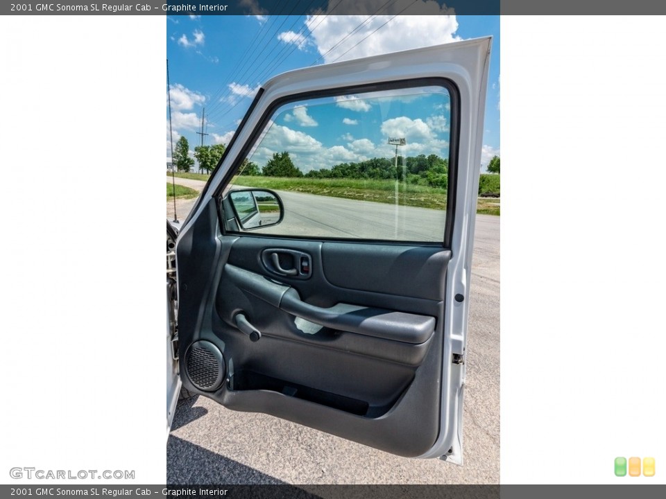Graphite Interior Door Panel for the 2001 GMC Sonoma SL Regular Cab #142181541