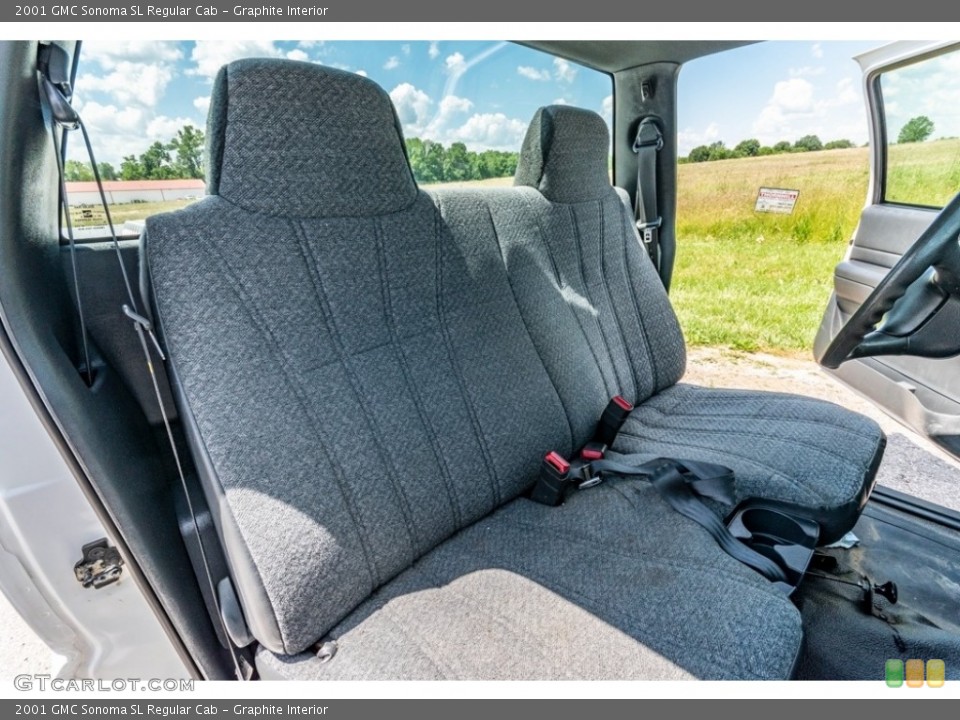 Graphite Interior Front Seat for the 2001 GMC Sonoma SL Regular Cab #142181622