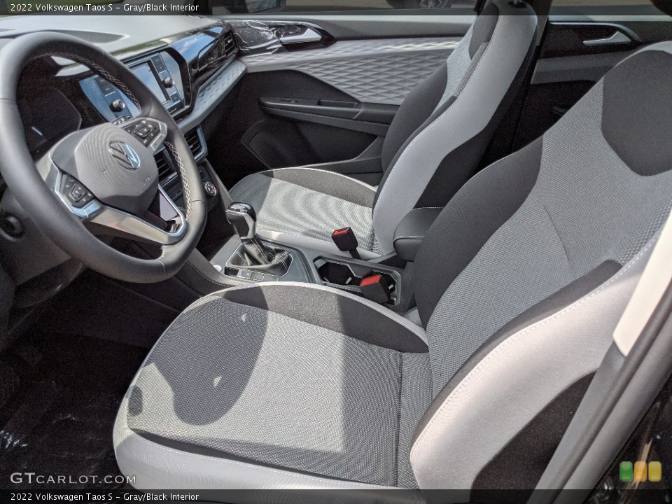 Gray/Black Interior Front Seat for the 2022 Volkswagen Taos S #142181946