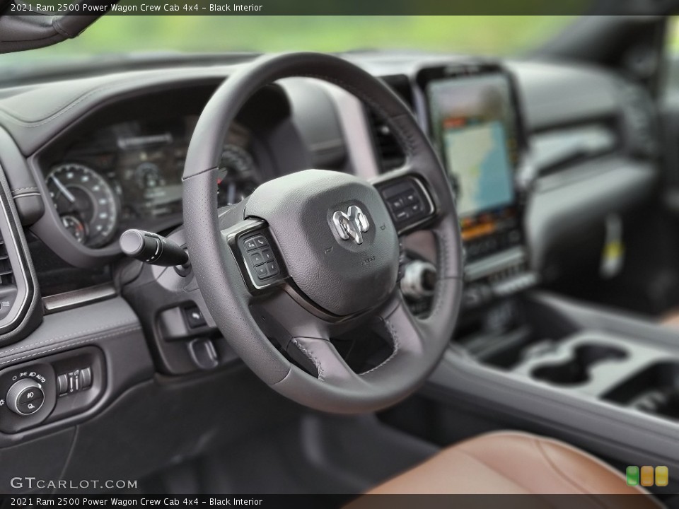Black Interior Steering Wheel for the 2021 Ram 2500 Power Wagon Crew Cab 4x4 #142182162