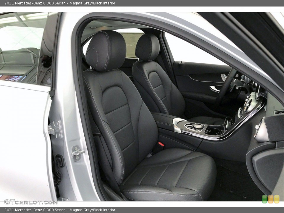 Magma Gray/Black Interior Front Seat for the 2021 Mercedes-Benz C 300 Sedan #142187169