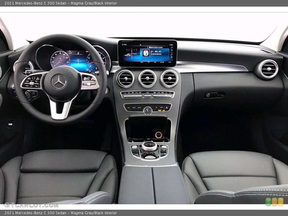 Magma Gray/Black Interior Dashboard for the 2021 Mercedes-Benz C 300 Sedan #142187187