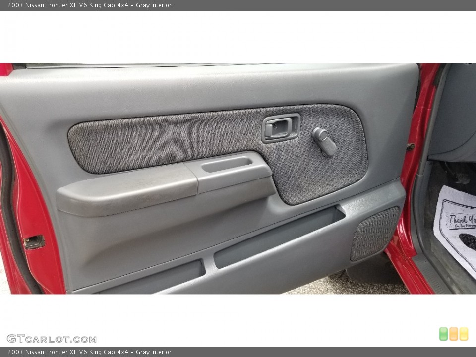 Gray Interior Door Panel for the 2003 Nissan Frontier XE V6 King Cab 4x4 #142190004