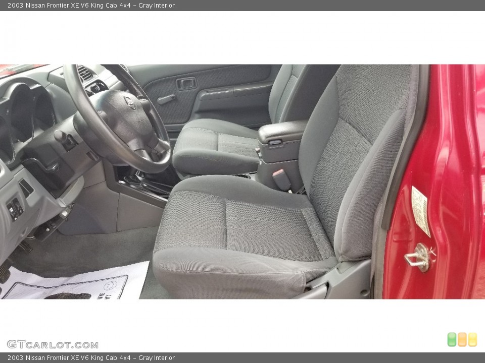 Gray Interior Front Seat for the 2003 Nissan Frontier XE V6 King Cab 4x4 #142190022