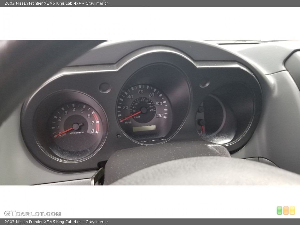 Gray Interior Gauges for the 2003 Nissan Frontier XE V6 King Cab 4x4 #142190061